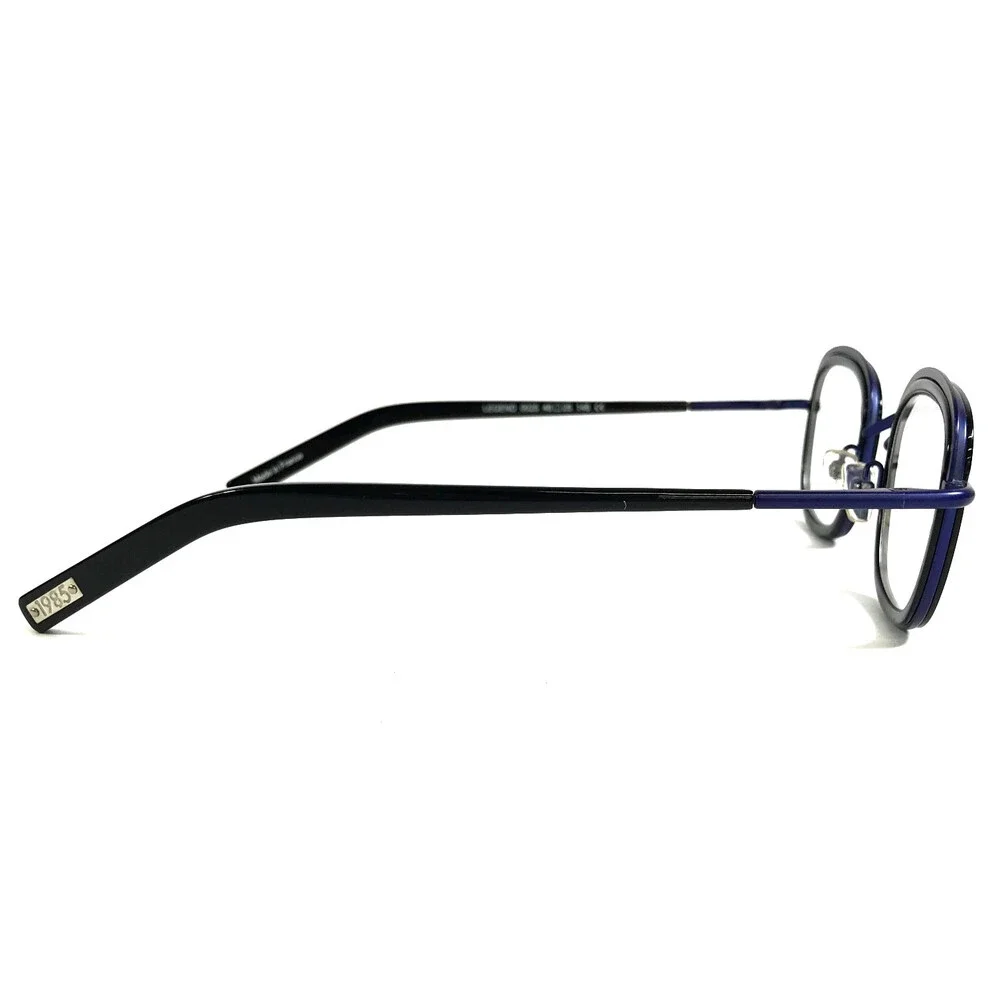 J.F. Rey Eyeglasses Frames LEGEND 0025 Shiny Black Navy Blue Modernist 48-25-148 - Picture 4 of 13